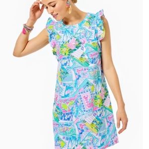 Lilly Pulitzer Laina T-shirt dress L "Wish you were here"